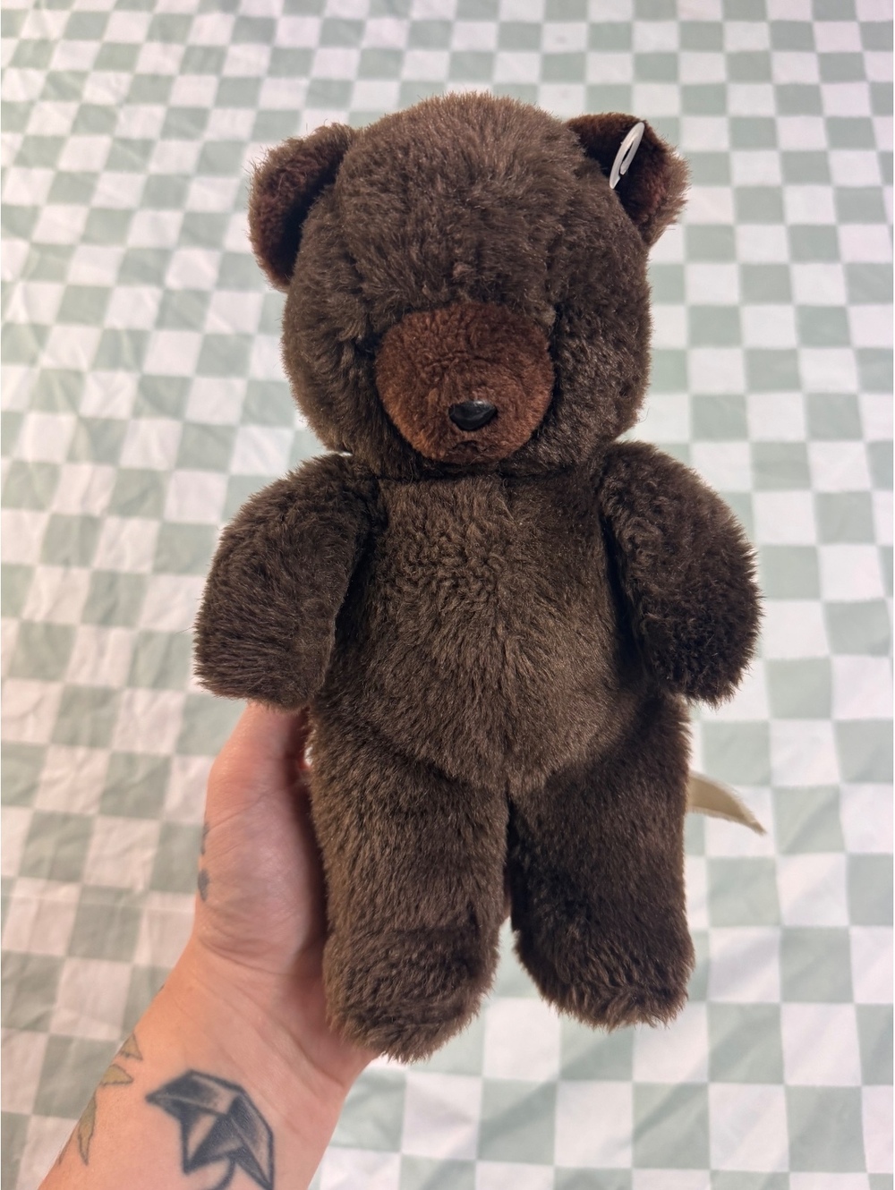 Vintage Brown Plush Teddy Bear Soft Stuffed Animal